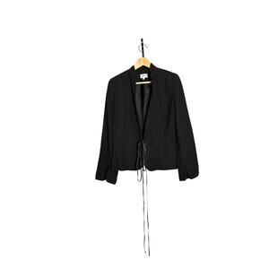 J'ENVIE New York Women's Black 100% Wool Blazer Jacket Size 12